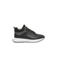 Black Leather Women Sneaker - SEHABRANDS