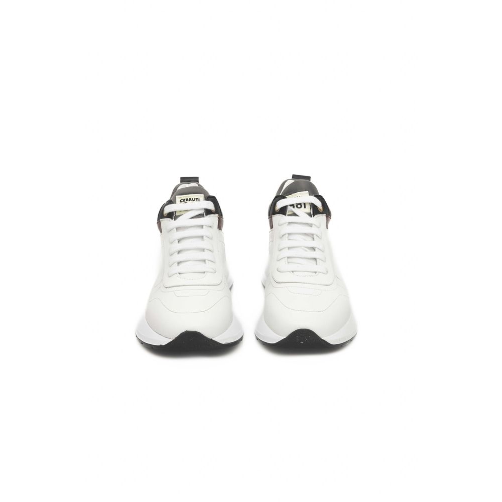 White Leather Women Sneaker - SEHABRANDS