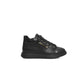 Black Leather Women Sneaker - SEHABRANDS