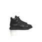 Black Leather Women Sneaker - SEHABRANDS