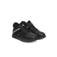 Black Leather Women Sneaker - SEHABRANDS