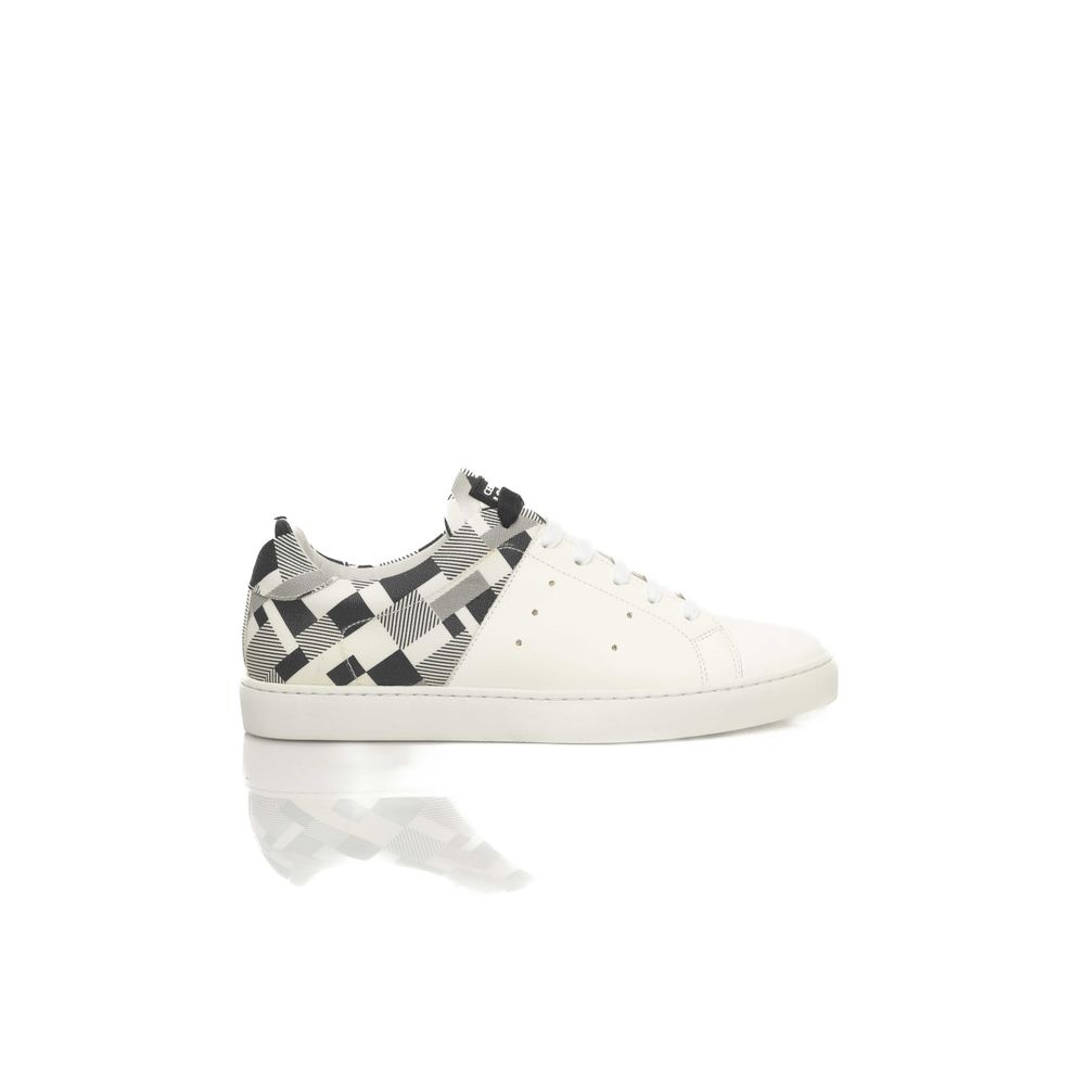 White Leather Men Sneaker - SEHABRANDS