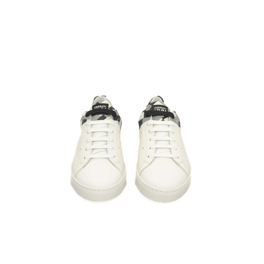 White Leather Men Sneaker - SEHABRANDS