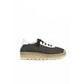 Black Polyester Men Sneaker - SEHABRANDS