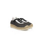 Black Polyester Men Sneaker - SEHABRANDS