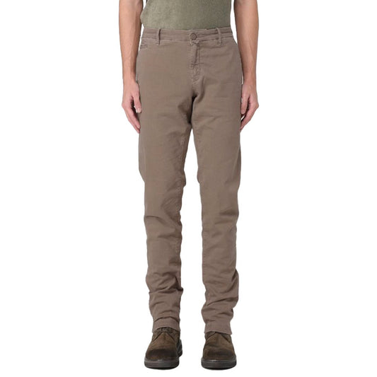 Brown Cotton Jeans & Pant - SEHABRANDS