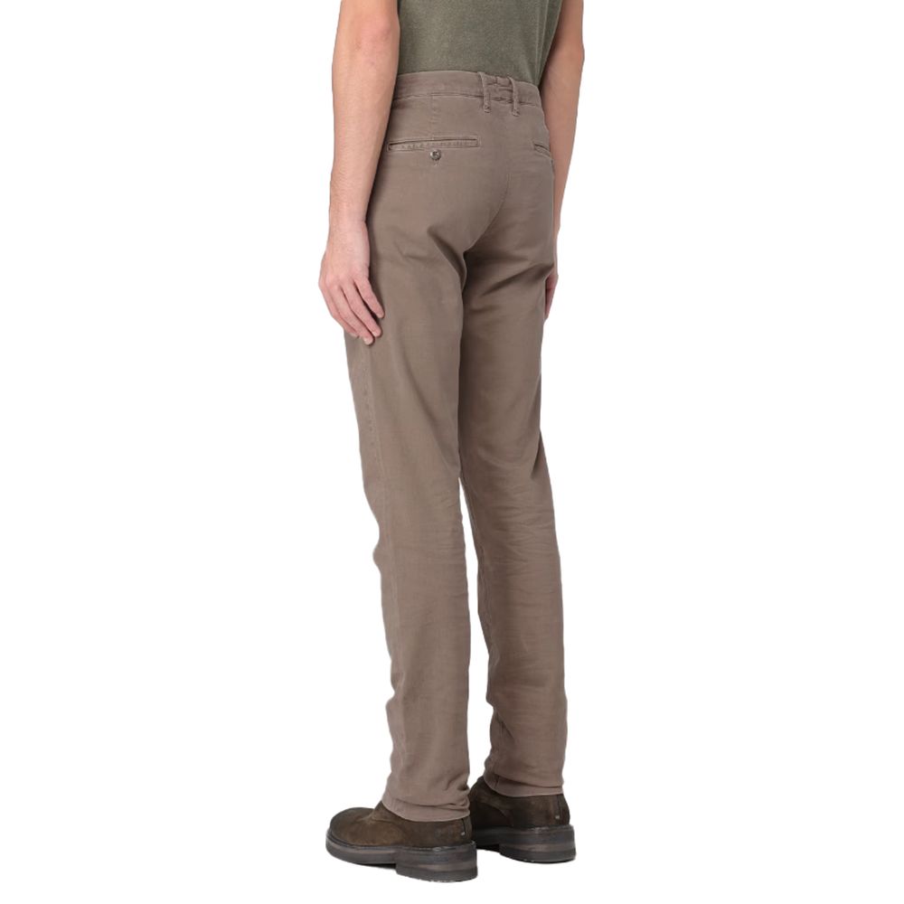 Brown Cotton Jeans & Pant - SEHABRANDS