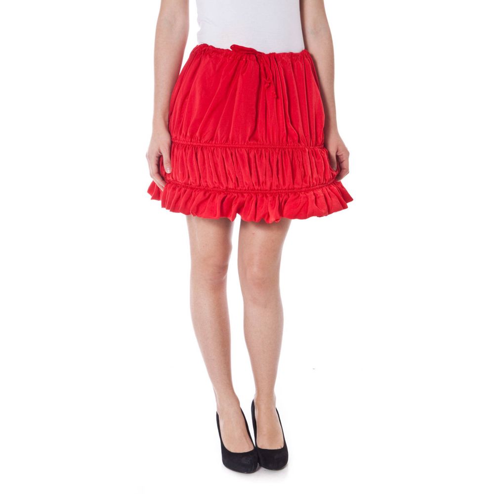 Red Polyester Skirt - SEHABRANDS