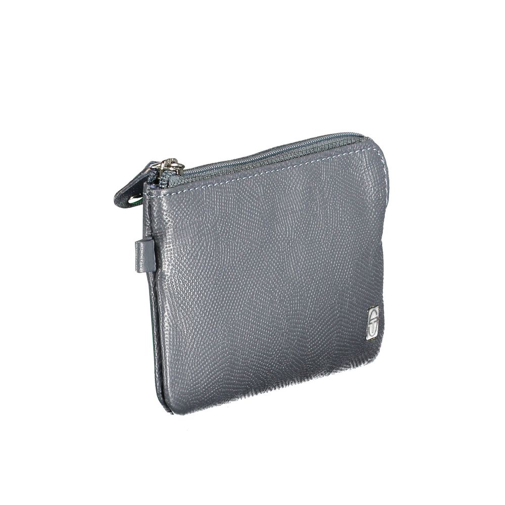 Blue Leather Wallet - SEHABRANDS