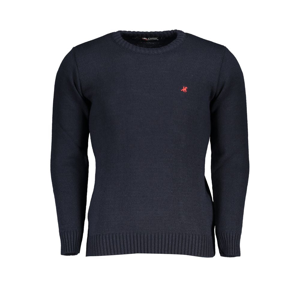 U.S. Grand Polo Blue Acrylic Sweater