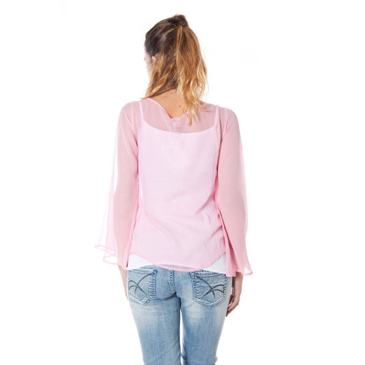 Pink Silk Tops & T-Shirt - SEHABRANDS