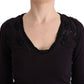 Elegant Purple V-Neck Blouse Tee - SEHABRANDS