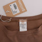 Chic Brown Crewneck Cotton Sweater - SEHABRANDS