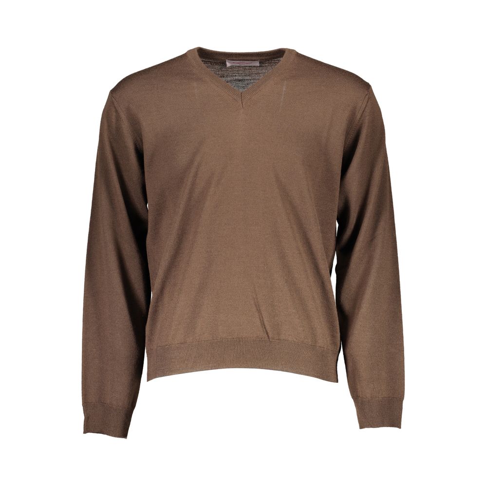 Brown Wool Sweater - SEHABRANDS