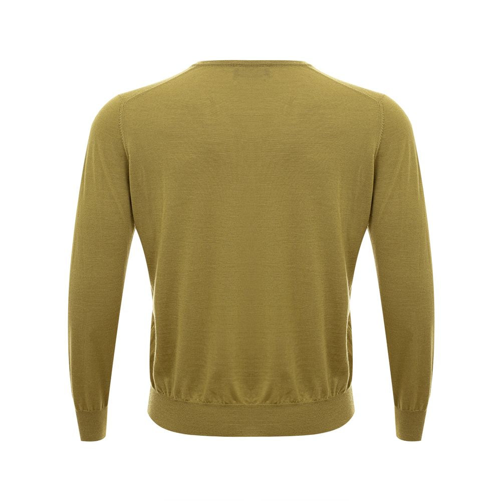 Elegant Green Cashmere Sweater for Men - SEHABRANDS