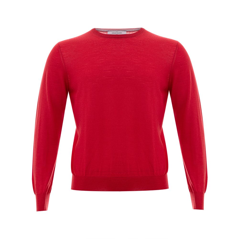 Elegant Red Wool Sweater for Men - SEHABRANDS