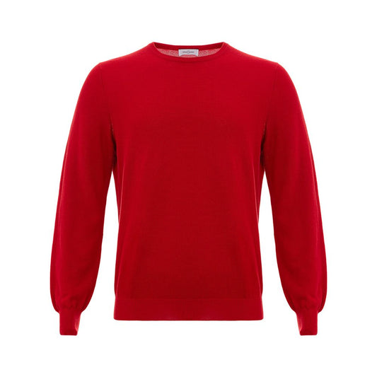 Gran Sasso Red Cotton Sweater - SEHABRANDS