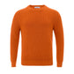 Italian Cotton Chic Orange Sweater - SEHABRANDS