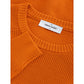 Italian Cotton Chic Orange Sweater - SEHABRANDS