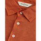 Elegant Linen Polo Shirt in Sophisticated Brown - SEHABRANDS