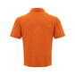 Elegant Orange Linen Polo Shirt - SEHABRANDS