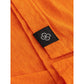 Elegant Orange Linen Polo Shirt - SEHABRANDS