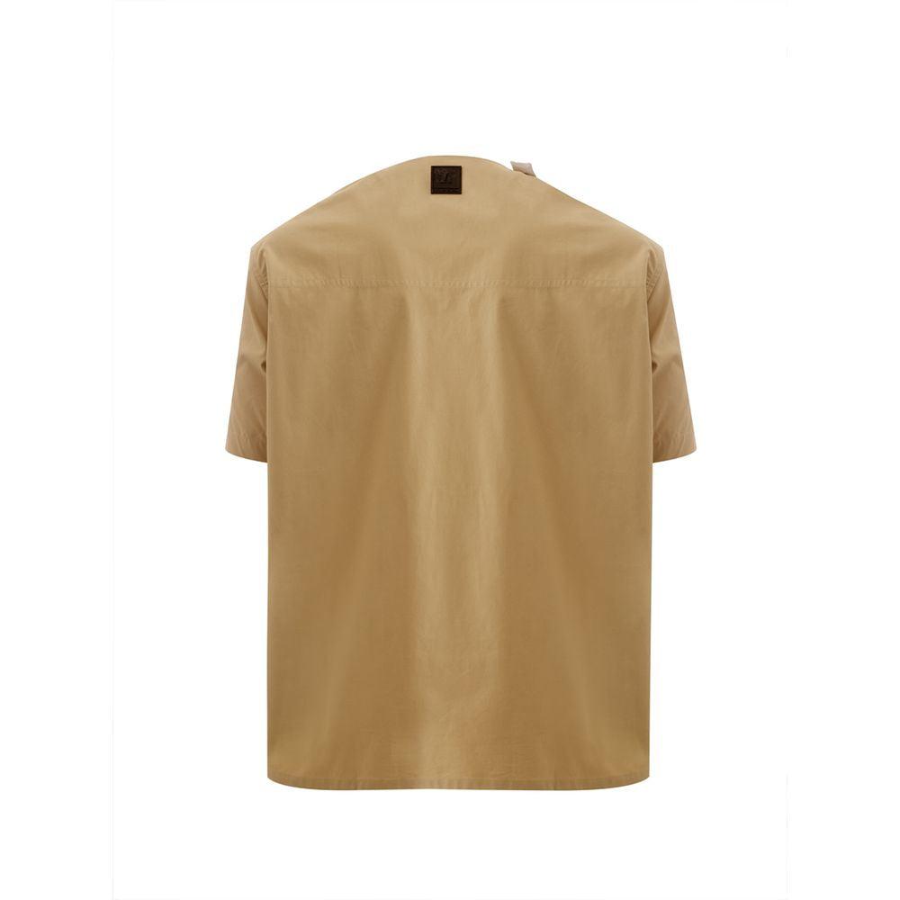 Elegant Cotton Brown Shirt for Men - SEHABRANDS