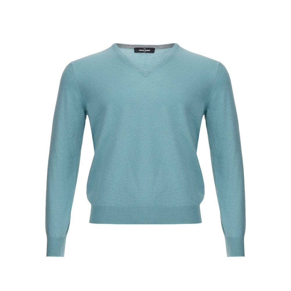 Turquoise Cashmere Sweater Elegance - SEHABRANDS