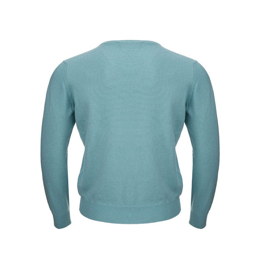 Turquoise Cashmere Sweater Elegance - SEHABRANDS