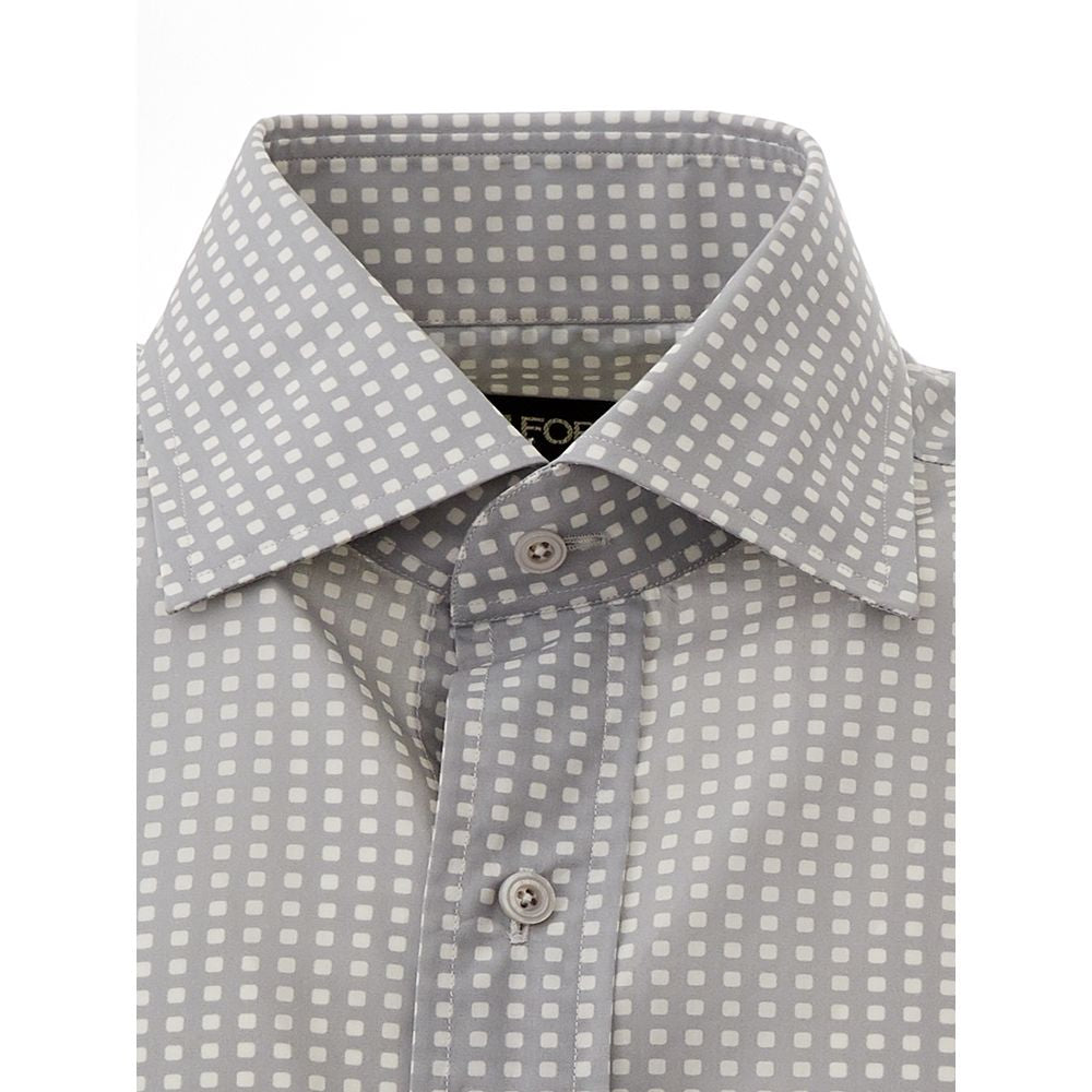 Elegant Cotton Gray Shirt for Men - SEHABRANDS