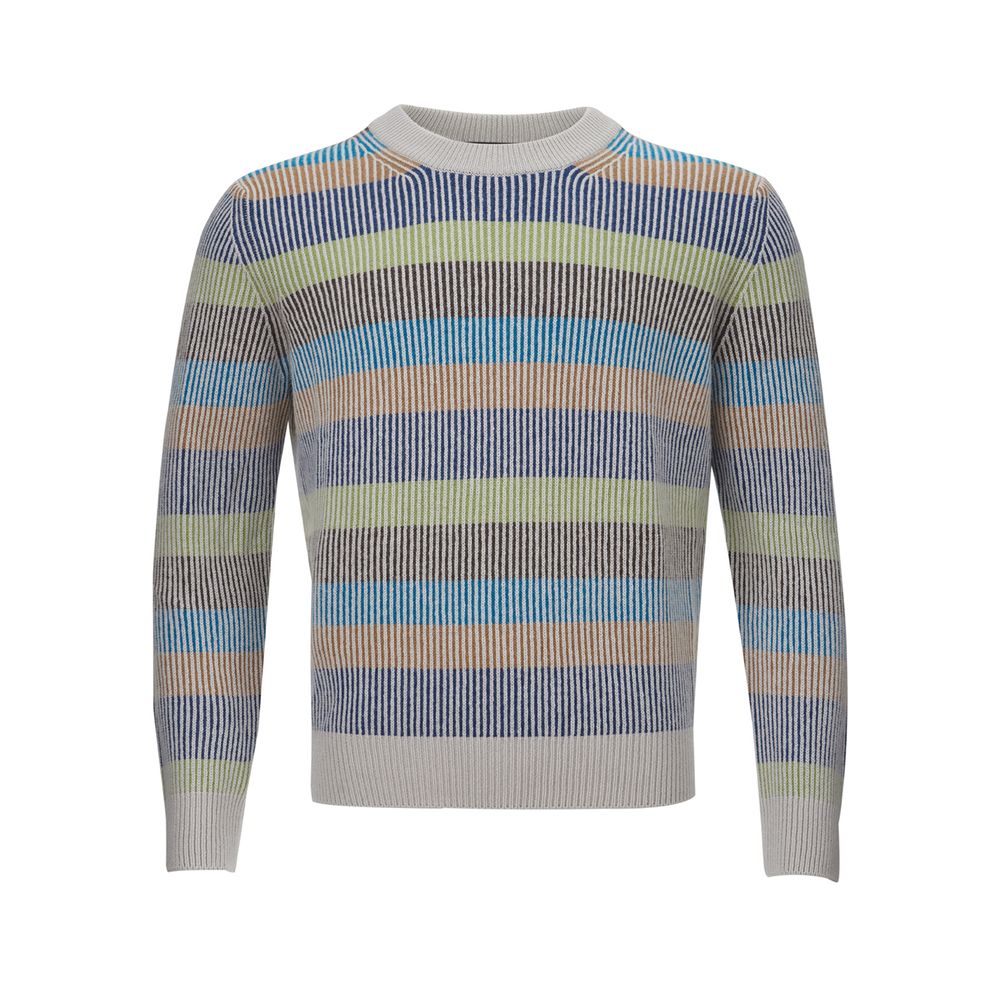 Elegant Multicolor Cashmere Sweater for Men - SEHABRANDS