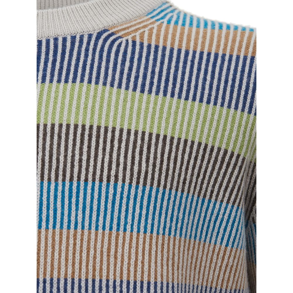 Elegant Multicolor Cashmere Sweater for Men - SEHABRANDS