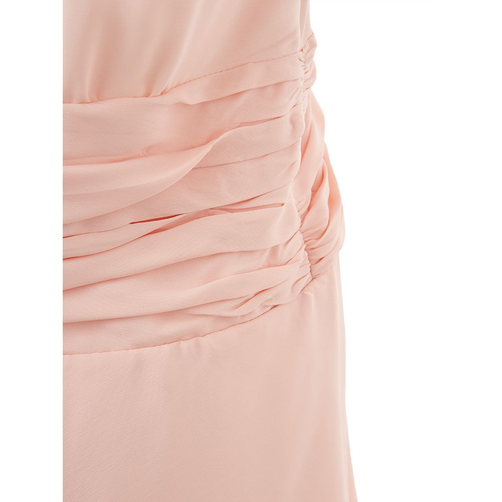 Elegant Pink Acetate Dress - SEHABRANDS