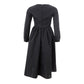 Elegant Black Polyester Dress - SEHABRANDS