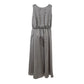 Elegant Silk Gray Dress - Timeless Elegance - SEHABRANDS