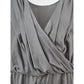 Elegant Silk Gray Dress - Timeless Elegance - SEHABRANDS