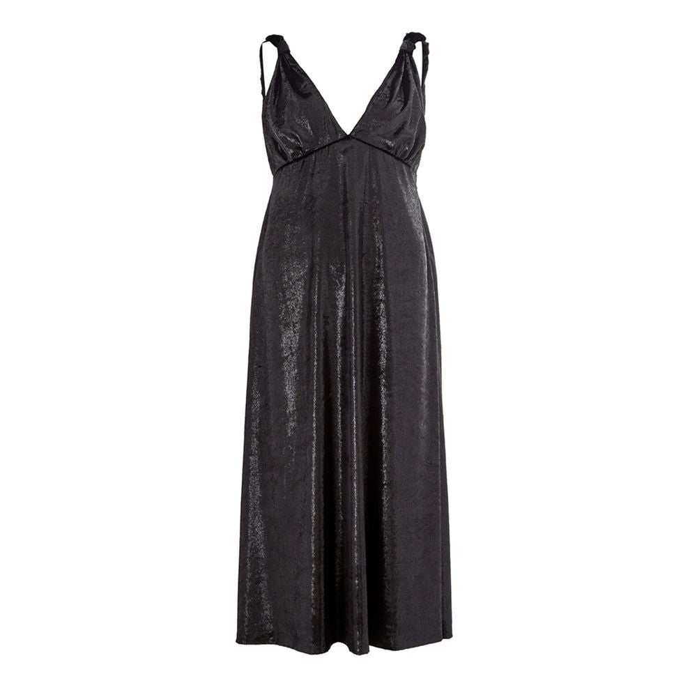 Elegant Polyester Black Dress - SEHABRANDS