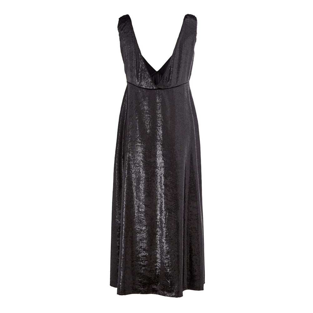 Elegant Polyester Black Dress - SEHABRANDS