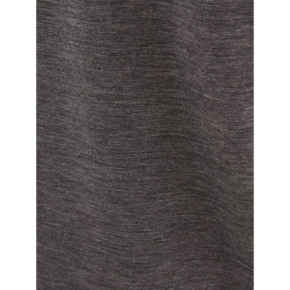 Elegant Gray Woolen Designer T-Shirt - SEHABRANDS