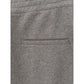 Chic Gray Cotton Blend Trousers - SEHABRANDS