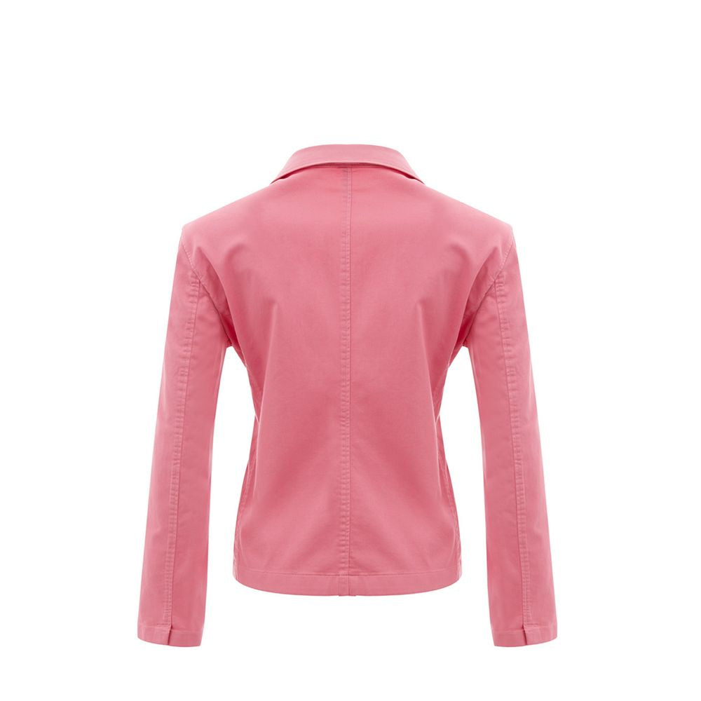 Elegant Pink Cotton Jacket for Her - SEHABRANDS