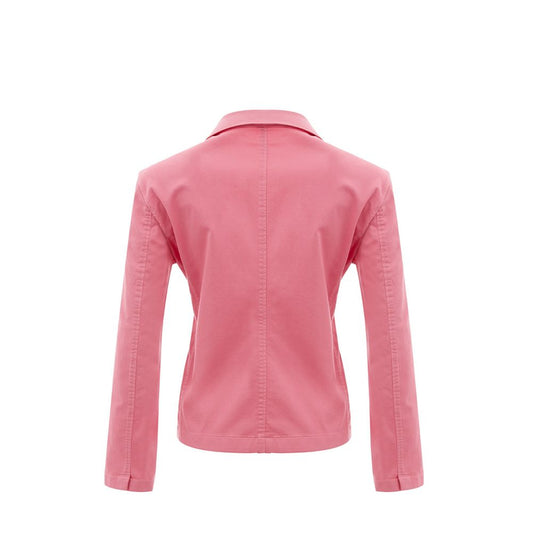 Elegant Pink Cotton Jacket for Her - SEHABRANDS