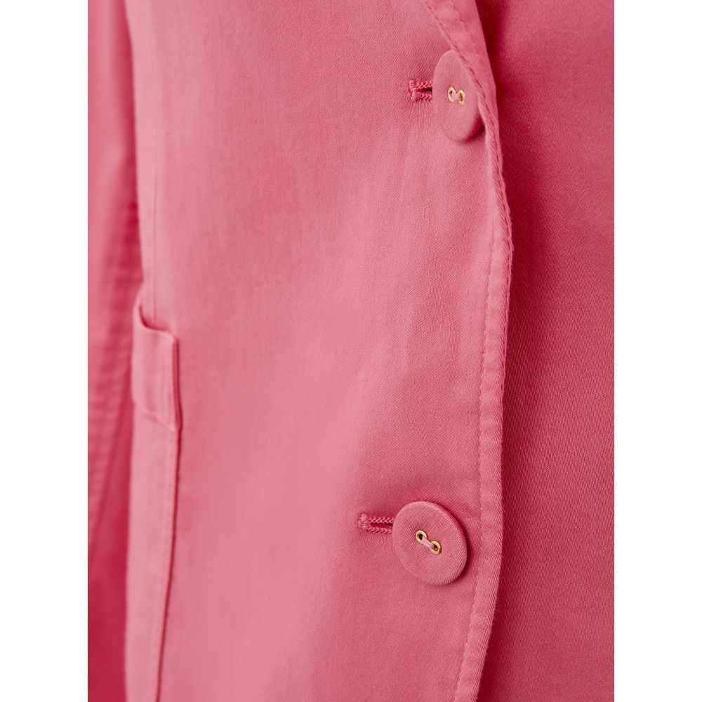 Elegant Pink Cotton Jacket for Her - SEHABRANDS