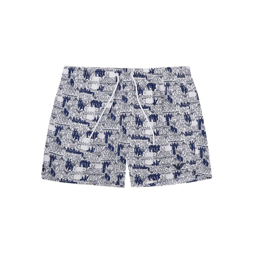 Elegant White Polyester Swim Shorts - SEHABRANDS