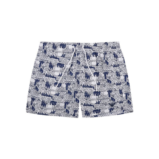 Elegant White Polyester Swim Shorts - SEHABRANDS