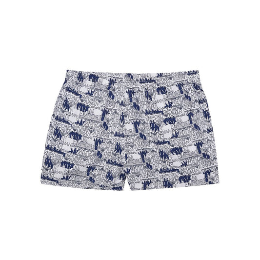 Elegant White Polyester Swim Shorts - SEHABRANDS