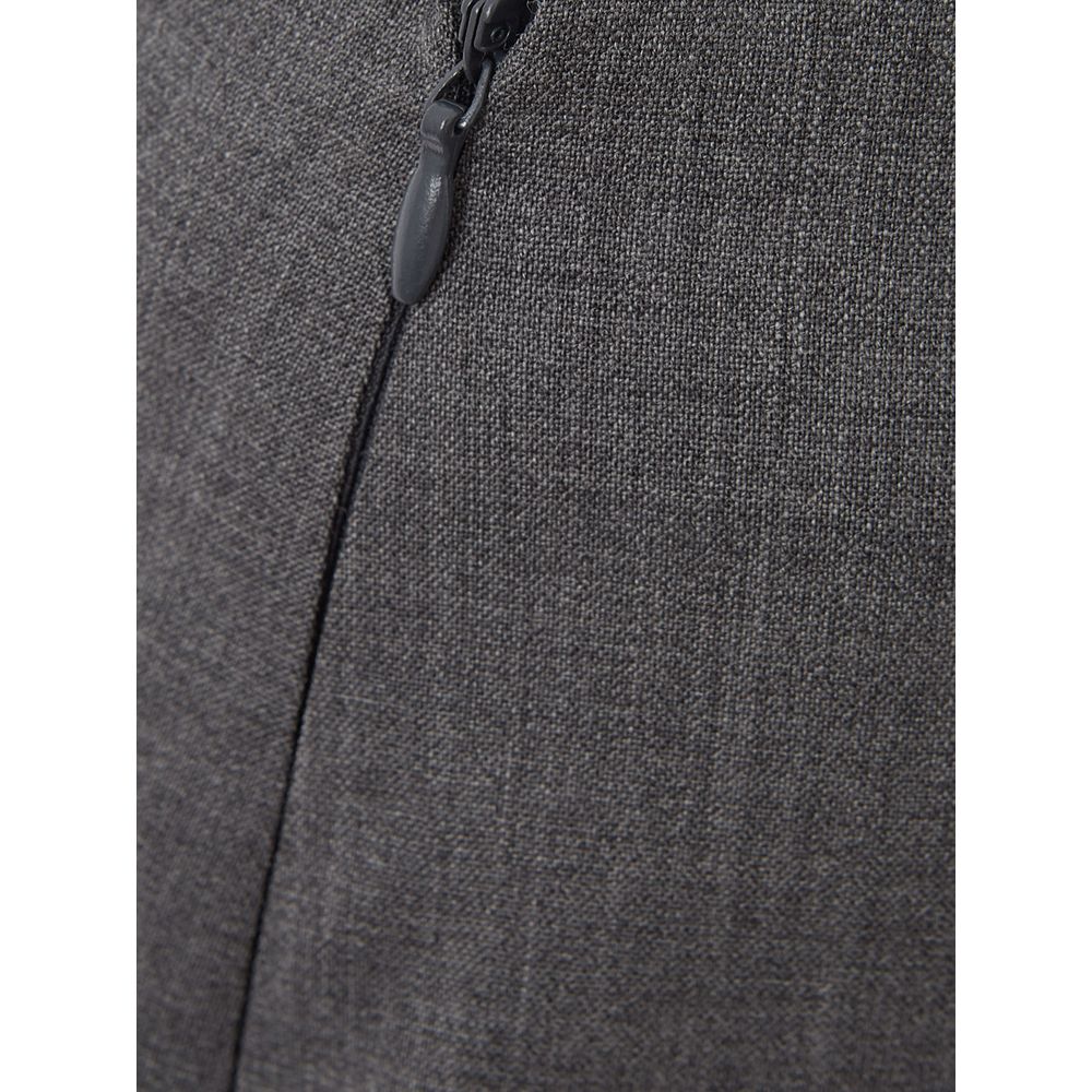 Chic Gray Wool Pencil Skirt - SEHABRANDS