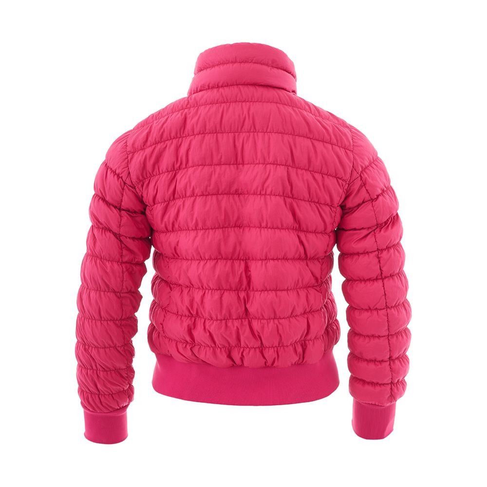 Fuchsia Elegance Polyamide Jacket - SEHABRANDS