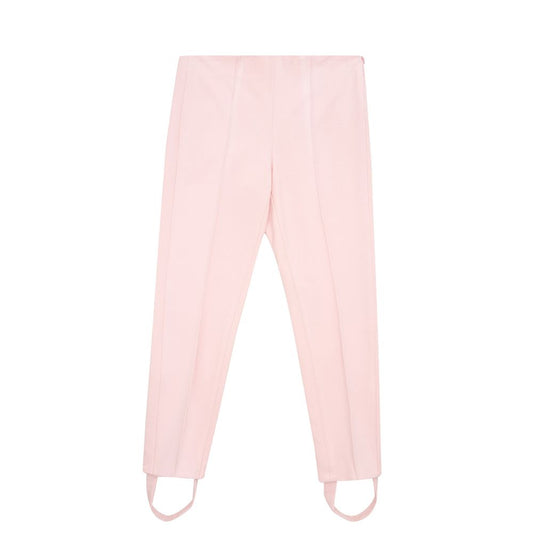 Elegant Pink Viscose Pants for Chic Style - SEHABRANDS