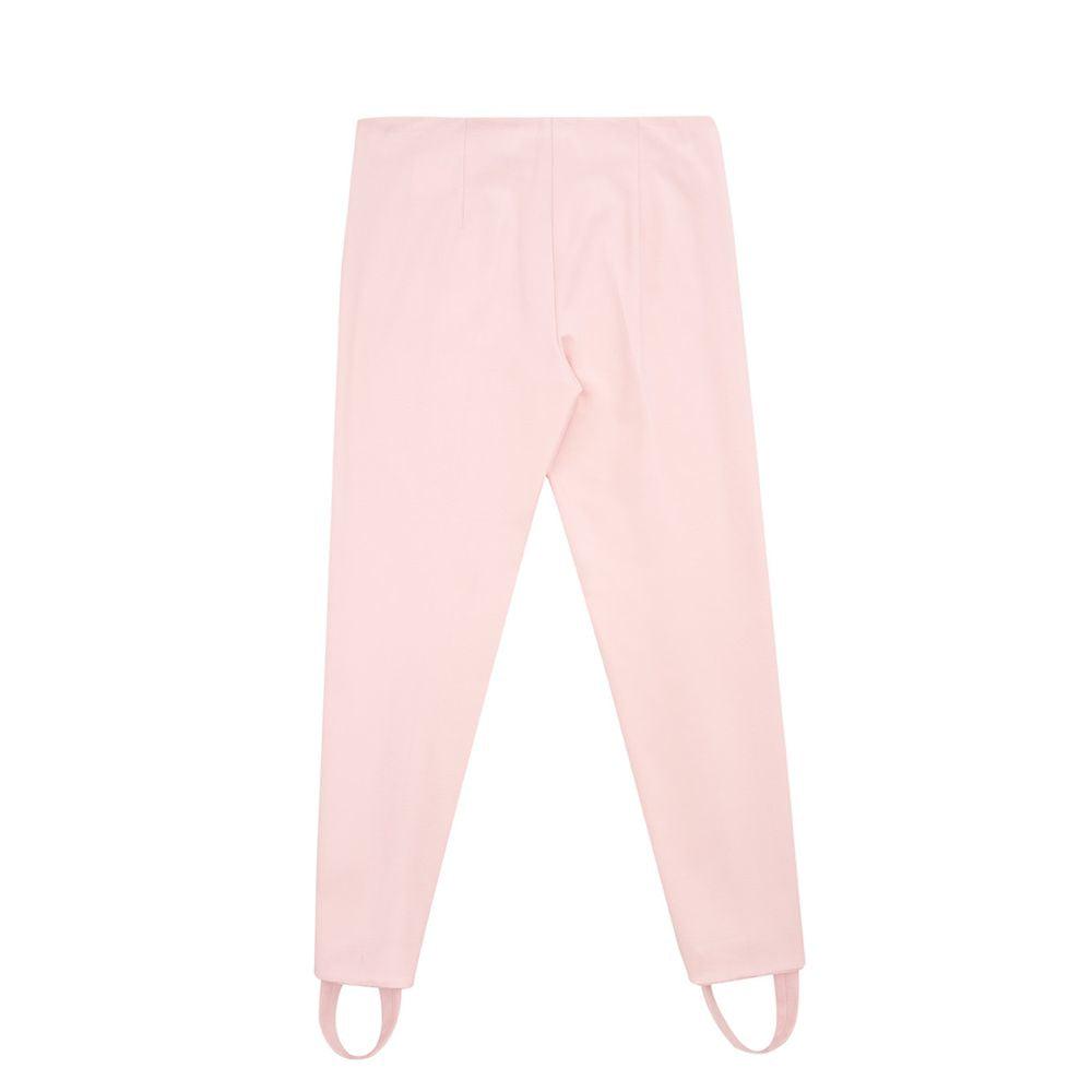 Elegant Pink Viscose Pants for Chic Style - SEHABRANDS